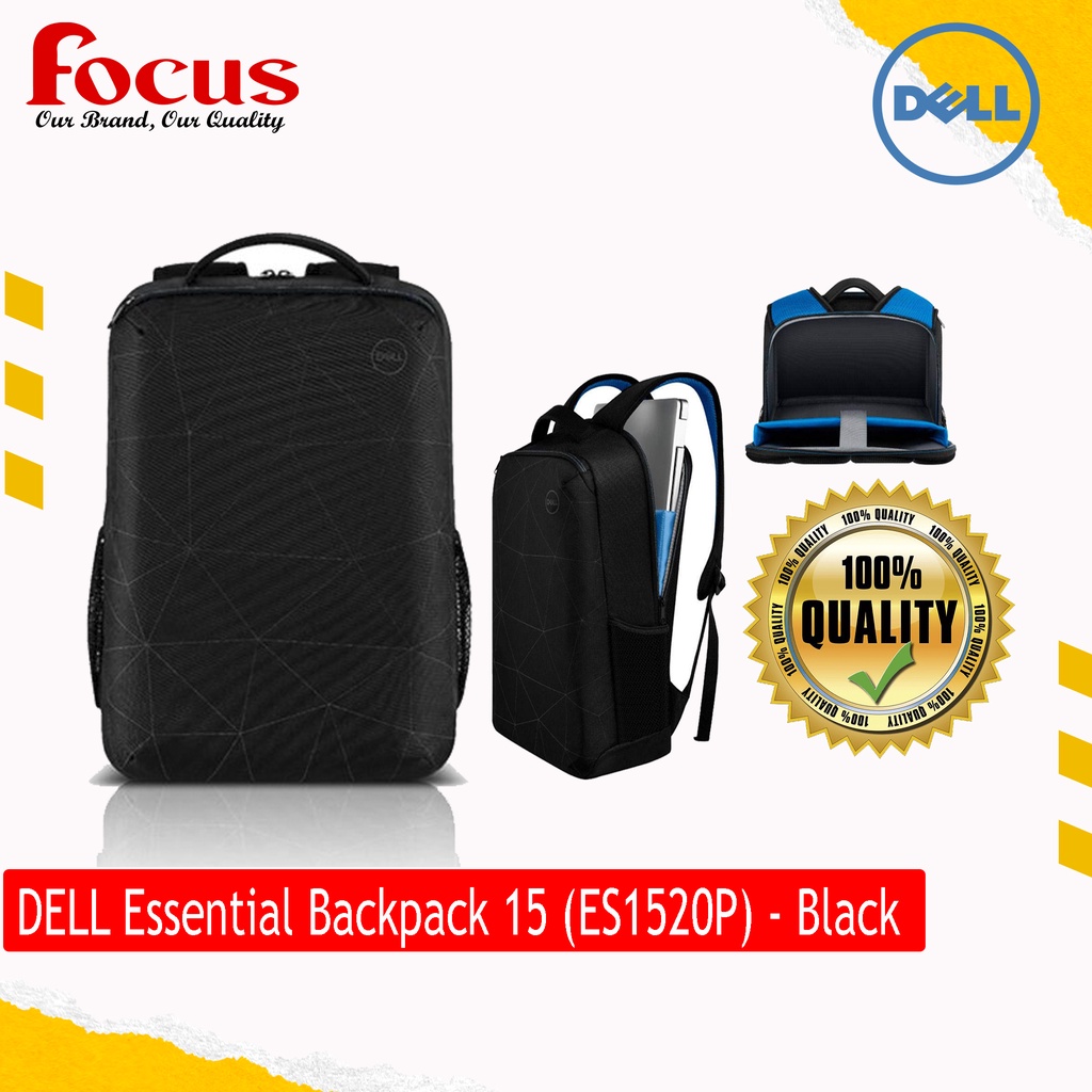 DELL Essential Backpack 15 (ES1520P)/(ES1534P) Black Shopee Malaysia