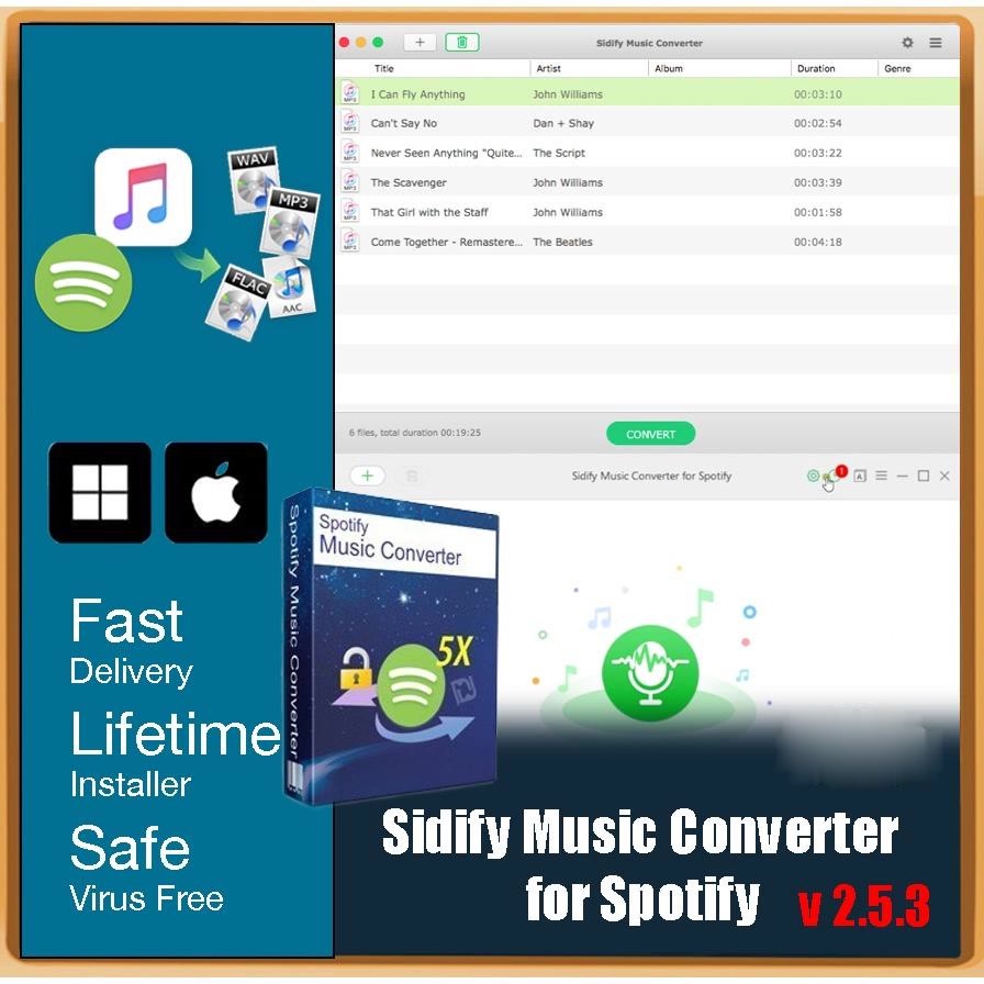 Sidify Music Converter for Spotify For Mac/windows 64bit (Latest 2022