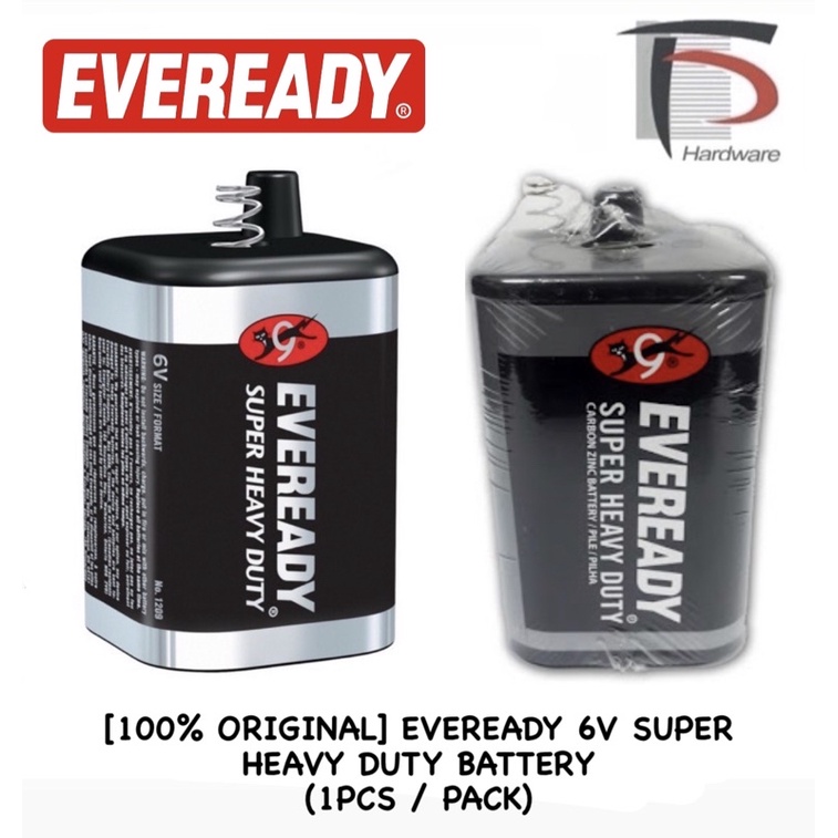 [100 ORIGINAL] EVEREADY 6V SUPER HEAVY DUTY BATTERY (1PCS / PACK) FOR