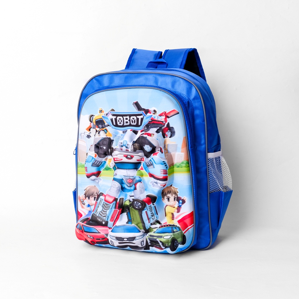 School Backpacks For Boys Kindergarten Elementary School 3d Tobot Motif
