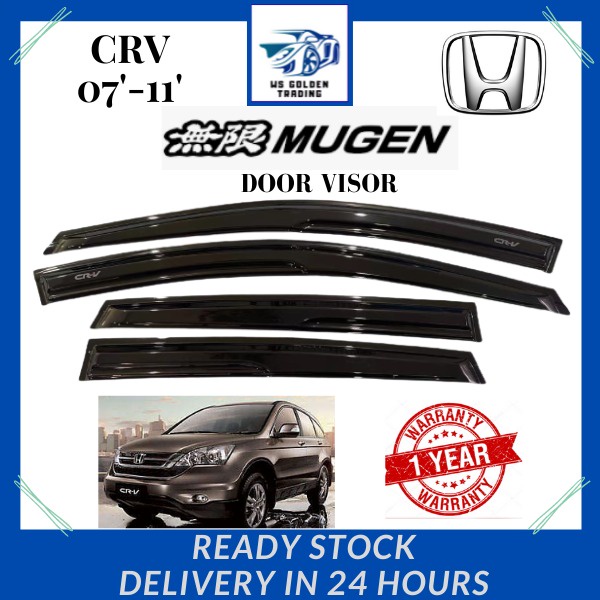 HONDA CRV SWA 2007 2008 2009 2010 2011 MUGEN DOOR VISOR AIR PRESS SUN ...