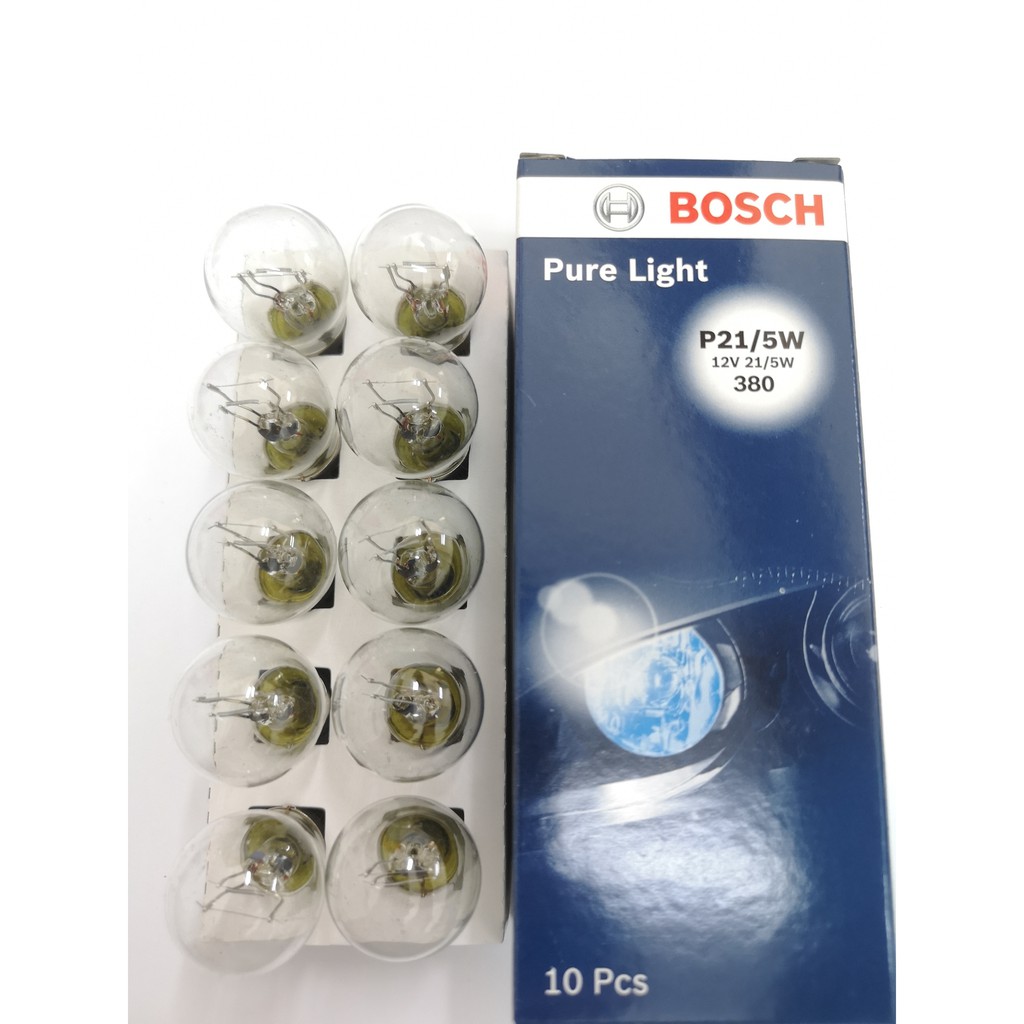 XtremeAuto P21/5W 12V 21/5W Stop/Tail Light Bulbs – Clear Glass – Fits VW Caddy 1984+ – 380 CAR