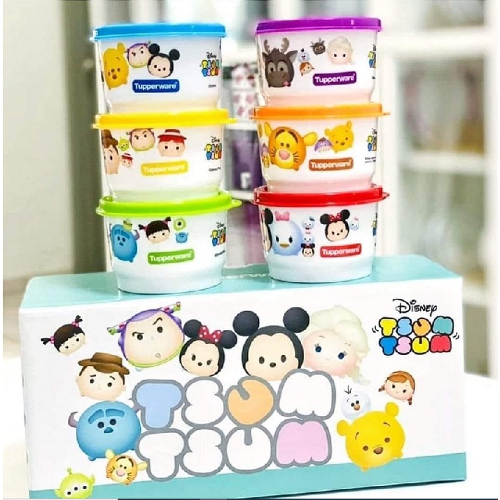 *3pcs/6pcs*Tupperware Disney Tsum-Tsum Gift Set/gift box snack cup ...