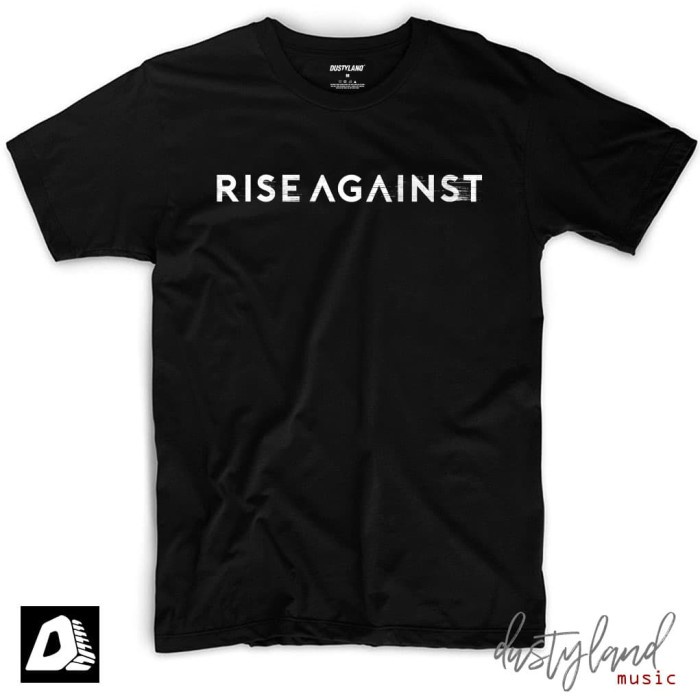 Rise AGAINST Band TShirt STATIC LOGO HEARTFIST Shopee Malaysia