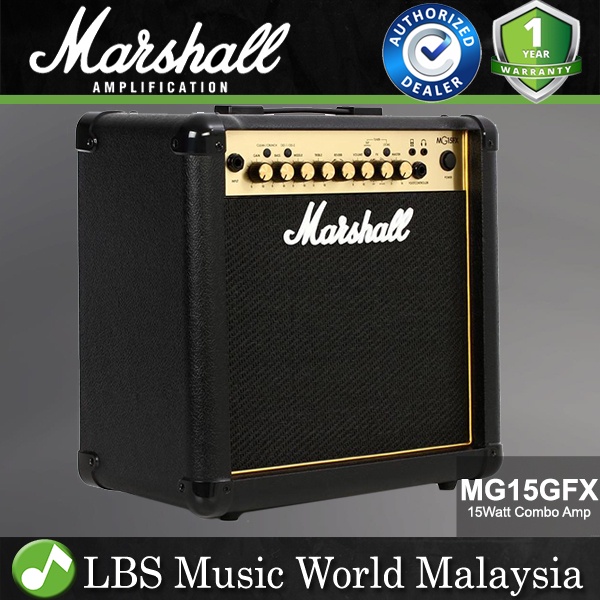 Marshall MG15G Gold Series 15W Electric Guitar Amp Combo Amplifier ...