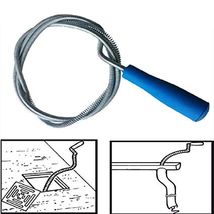Plastic Grip 5M 16Feet Snake Spring Pipe Rod Sink Drain Cleaner