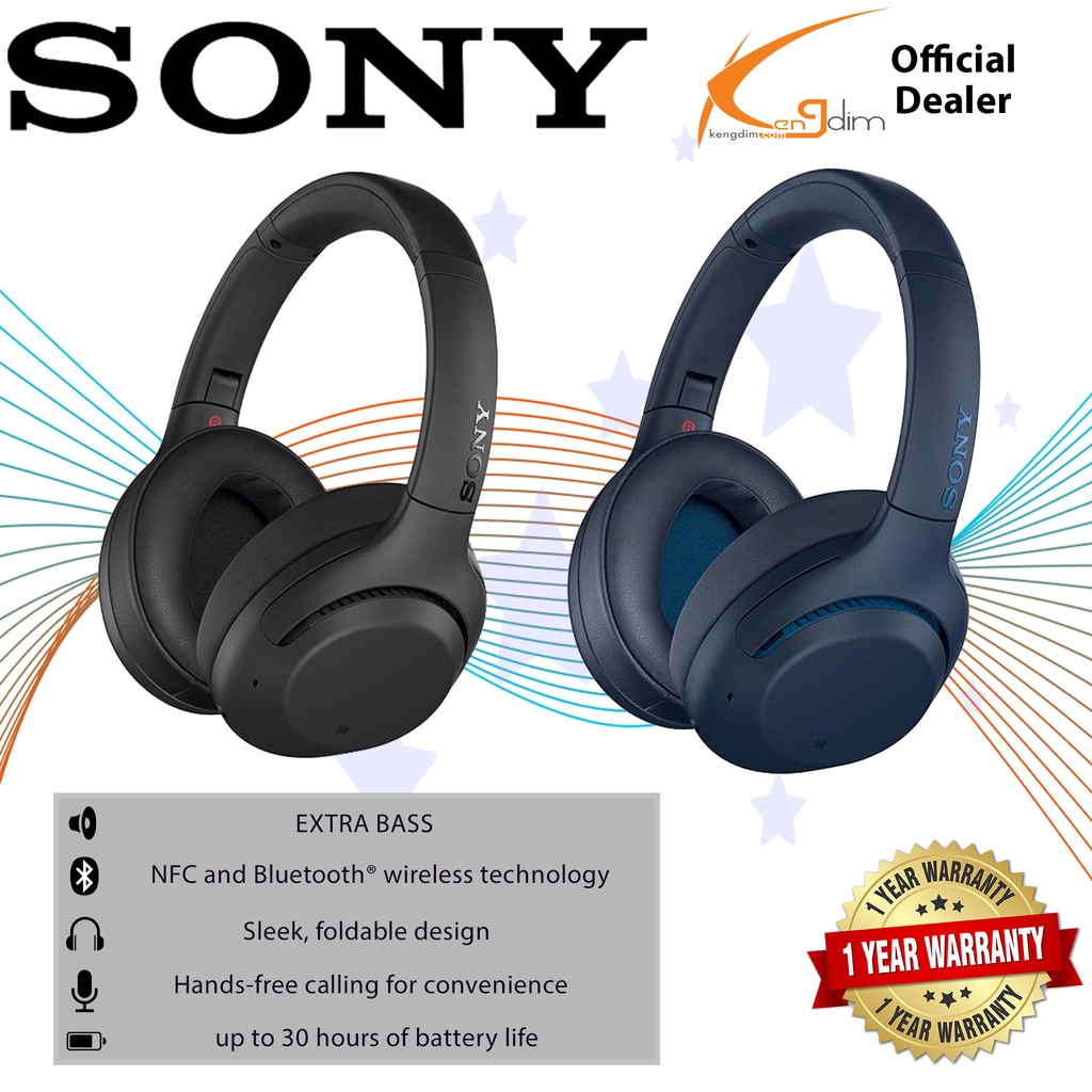 WH-XB900N, Wireless Noise Cancelling Headphones with EXTRA BASS™ Sound, Sony