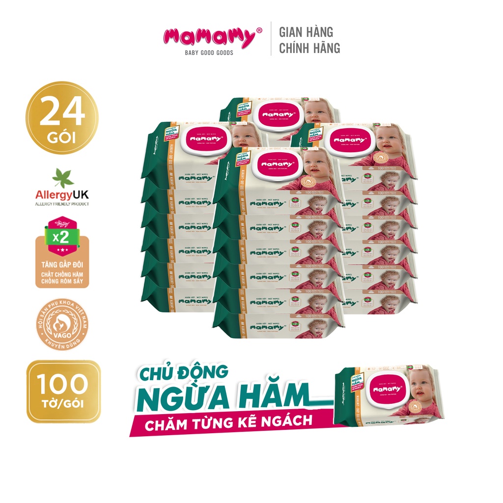 Combo 24 100 sheets wet paper towels with active lid to prevent Diaper