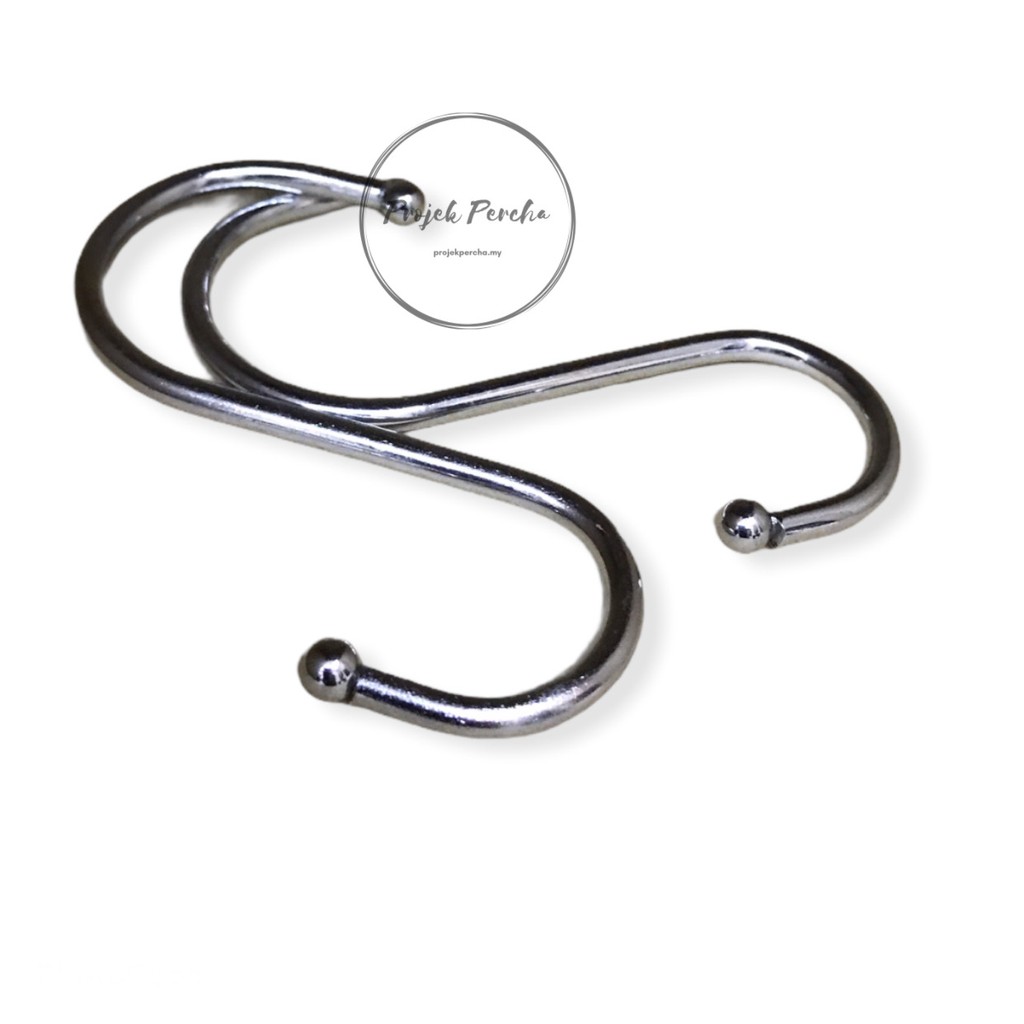 S Hook / S Shape Hook / Penggantung S / Penyangkut S / S Shaped Hanger