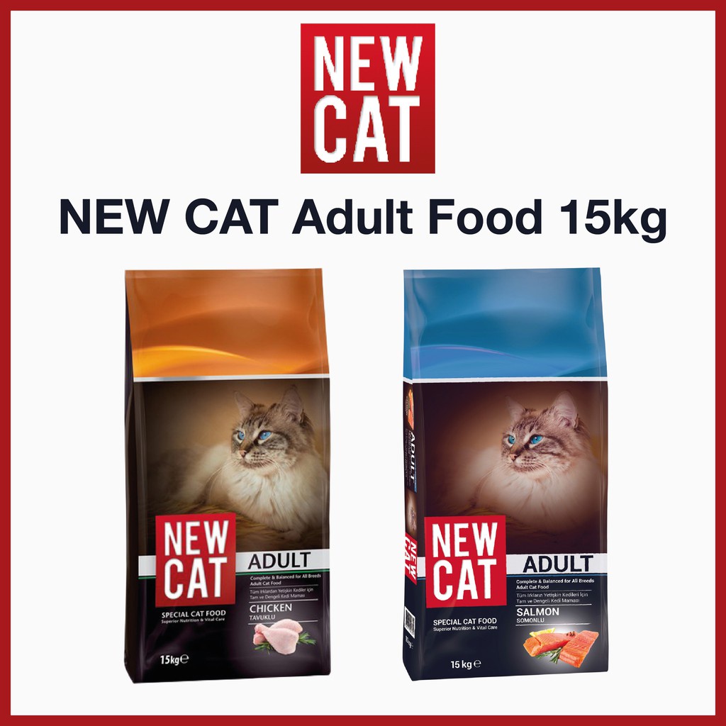 New Cat Premium Cat Food For All Breeds Adult Cat 15kg Shopee Malaysia