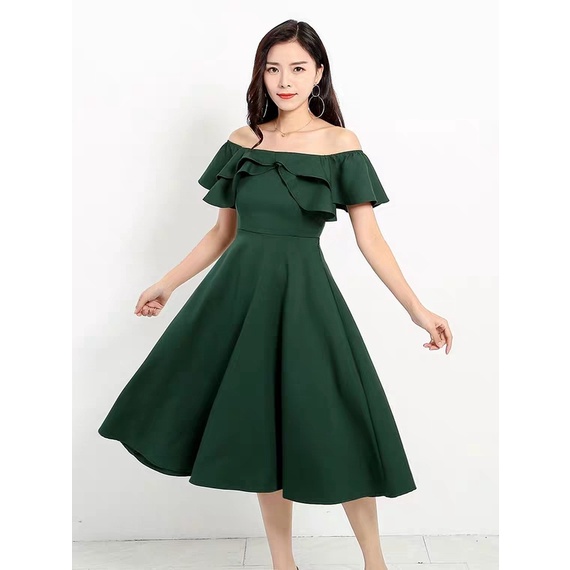 Off shoulder hotsell flare dress