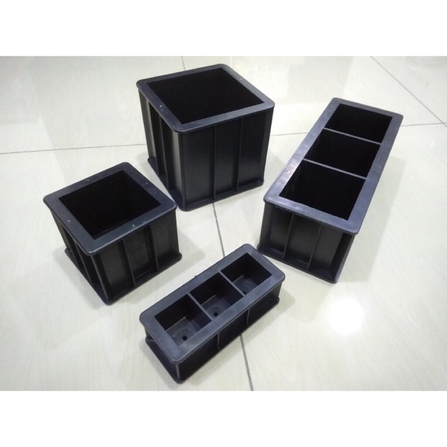 Plastic cube mold mould for concrete test Shopee Malaysia