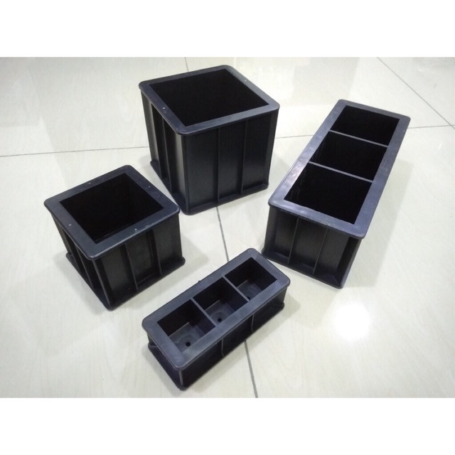 Plastic Cube Mold Mould For Concrete Test | Shopee Malaysia