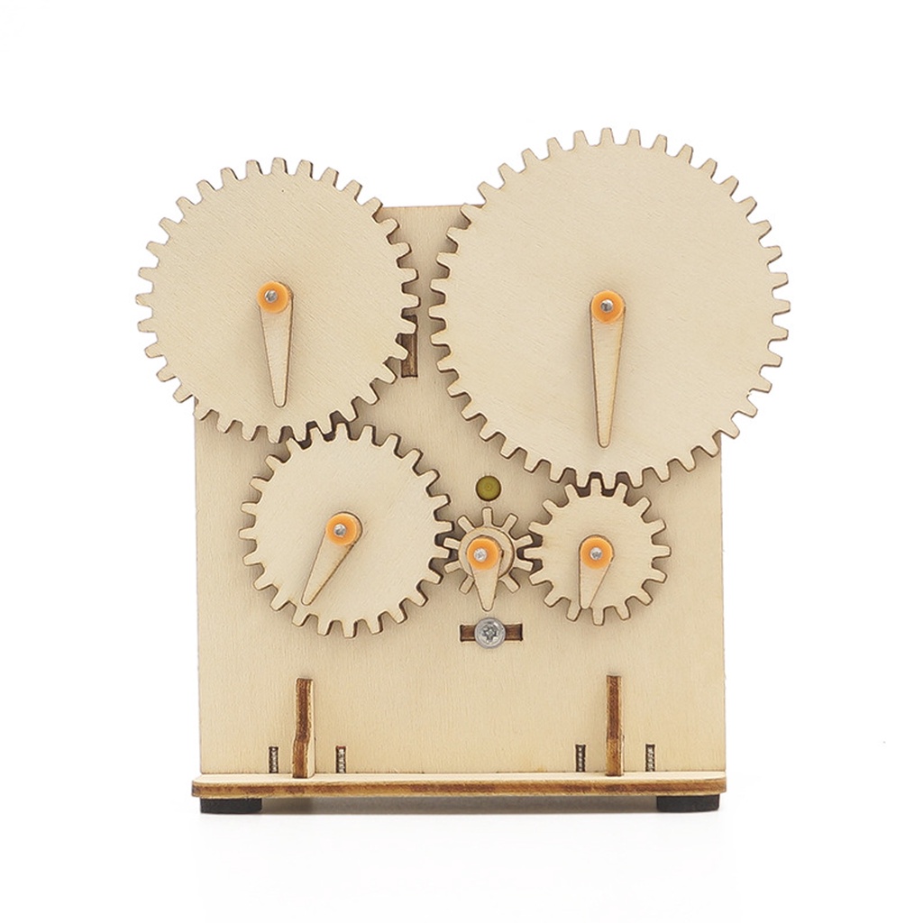 DIY Electric Gear transmission Drive Model Assembly Wooden Puzzle ...