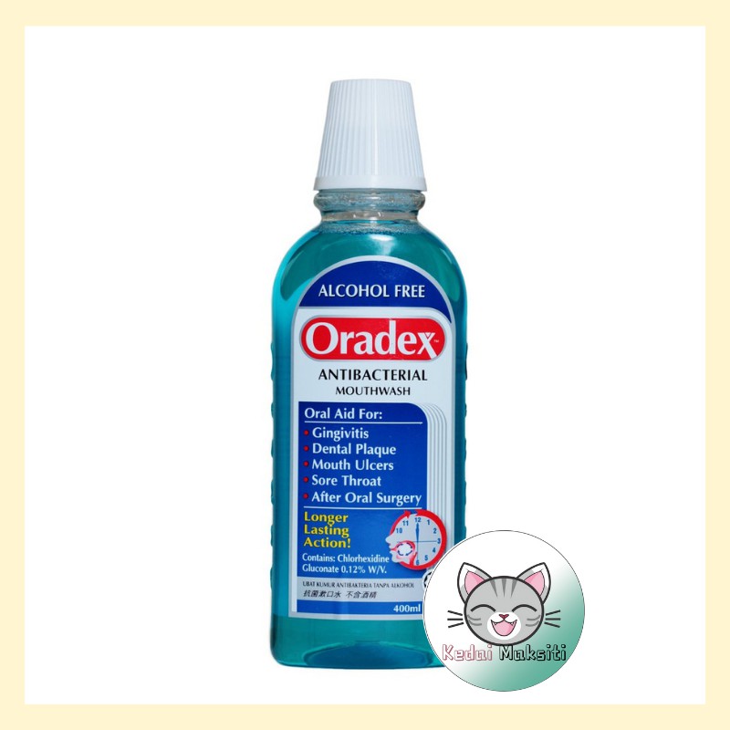 ORADEX ANTIBACTERIAL MOUTHWASH ( 400ML ) | Shopee Malaysia
