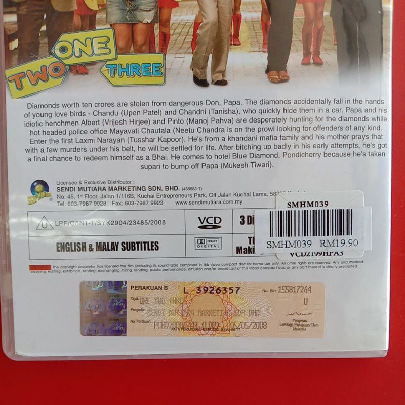 Original VCD - TWO ONE THREE (3 Disc) | Shopee Malaysia