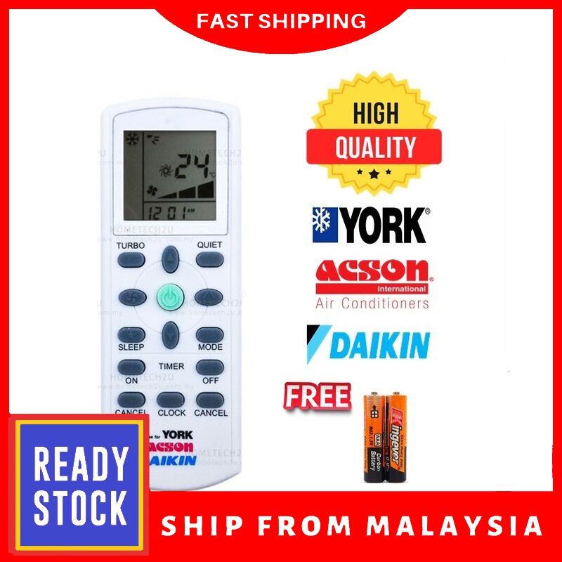 Daikin / York / Acson Air Conditioner Remote Control | Shopee Malaysia