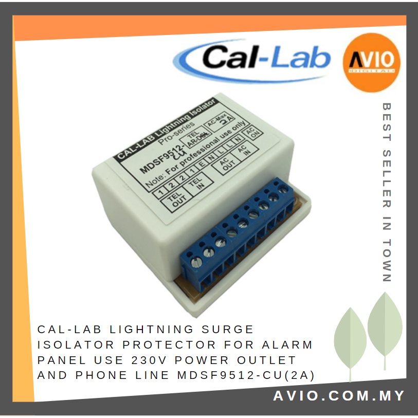 CALLAB Lightning Surge Isolator Protector for Alarm Panel 230V Power