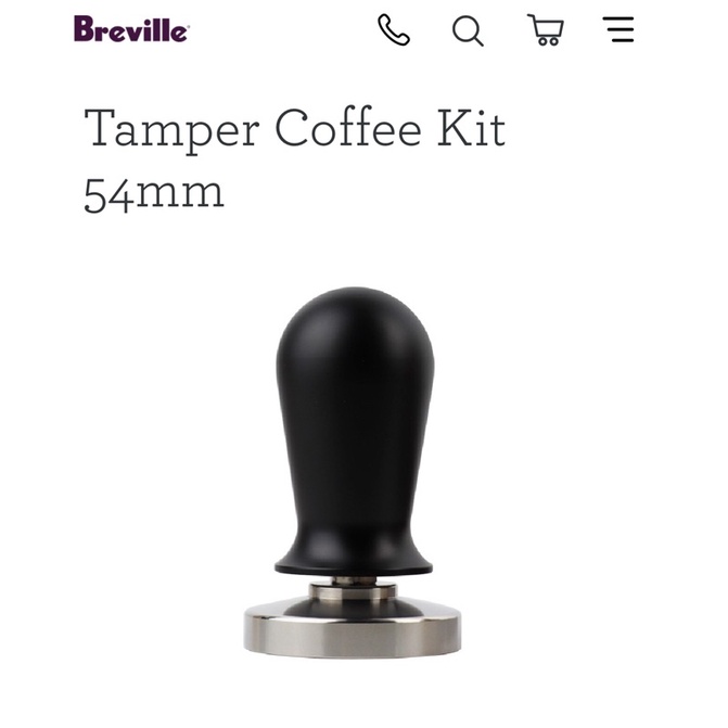 Breville tamper for Breville Barista Express, BES870XL, BES870BSXL