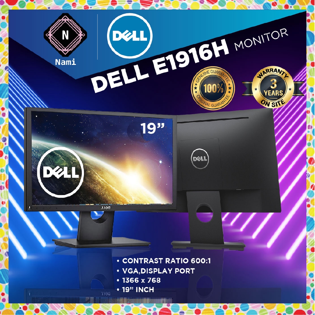 Dell E1916H 18.5'' HD (1366x768) LED Monitor | Shopee Malaysia