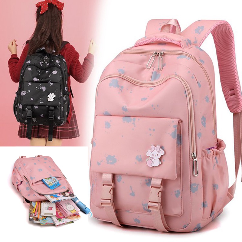 Kawaii Print Women Backpack Japanese Nylon School Bag For Girls Large ...