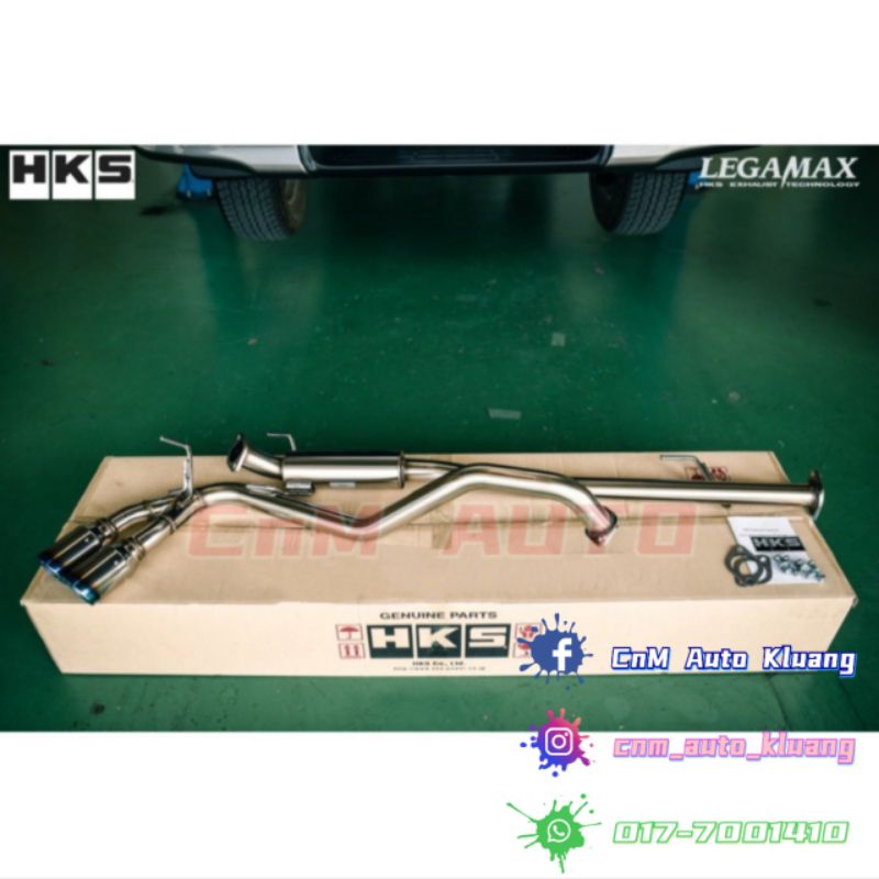 NEW HKS LEGAMAX EXHAUST SIDE TWIN TITANIUM MUFFLER 4x4 TRUCK TOYOTA