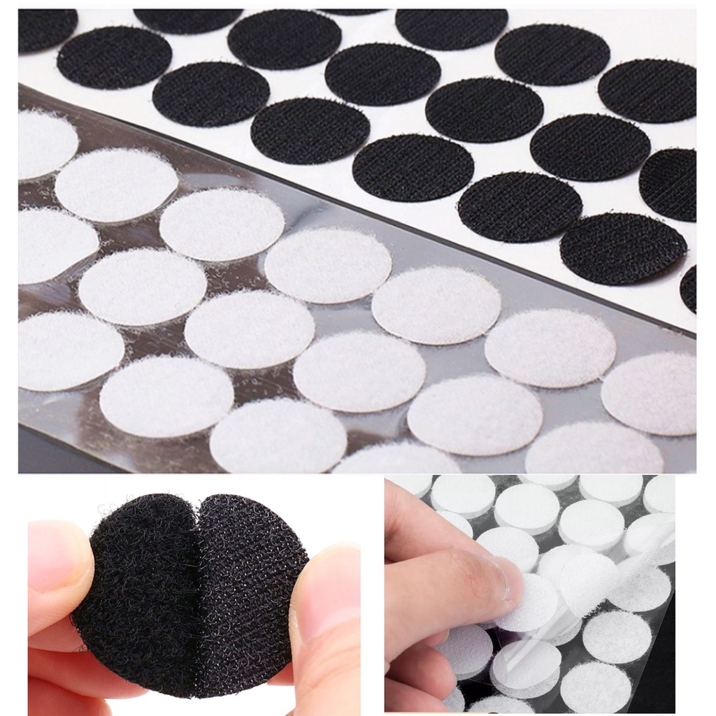 Velcro Self Adhesive Stickers, Dots Sticker Round Circle (sizes