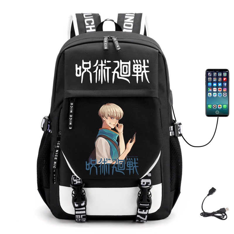 Anime Jujutsu Kaisen Backpack Computer Bag Travel Backpack Men Usb Charging Bag Women Multi 4958