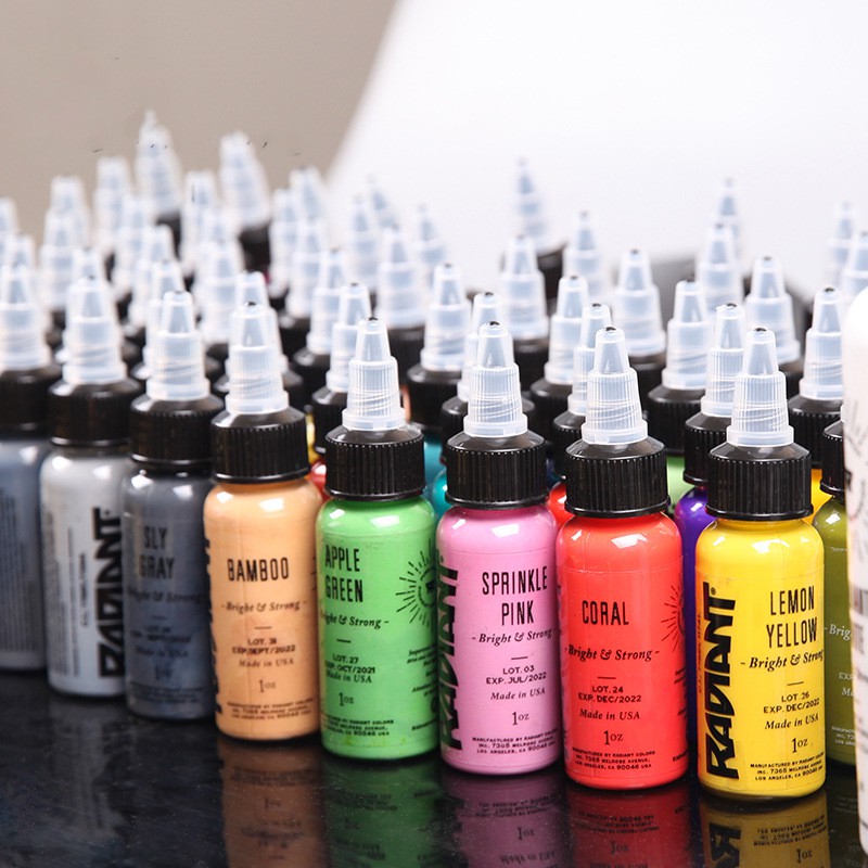 Radiant New 27 Color Tattoo Ink Set 1oz