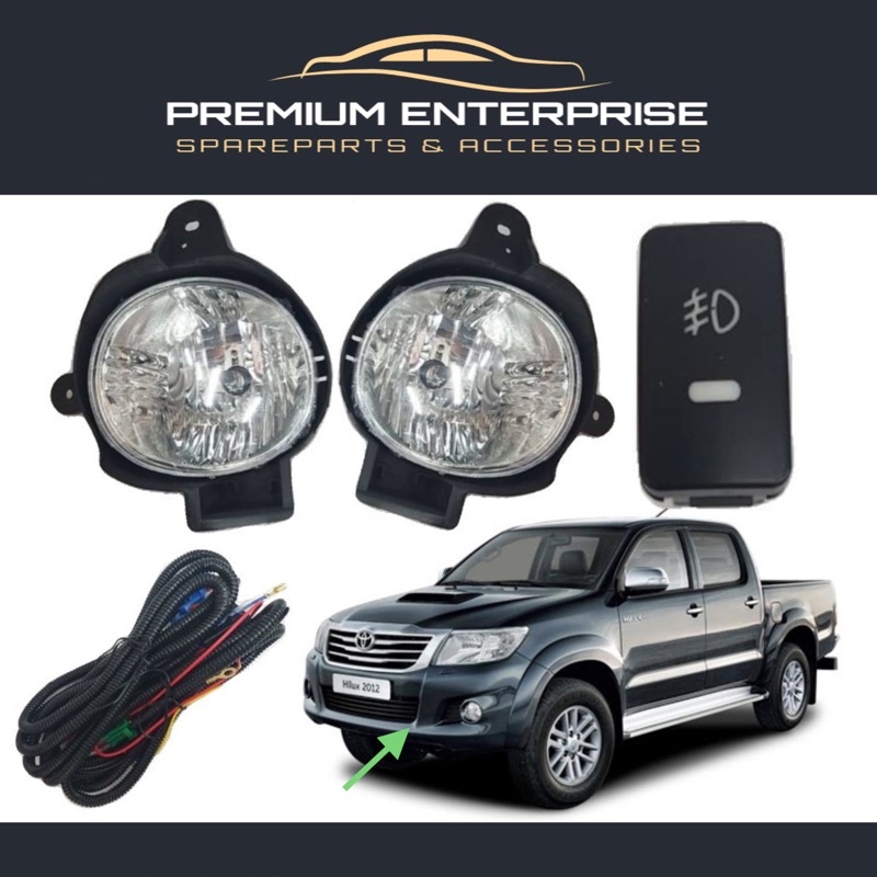 Toyota Hilux Vigo Kun Year Fog Lamp Full Set Shopee Malaysia