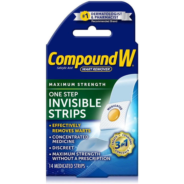 Compound W Wart Remover Strips NitroFreeze Freeze Off Fast Acting