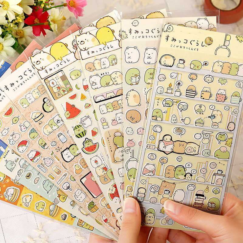 Ins 1 pc Japanese Style Cute Sticker Korean Stationery Stickers for ...