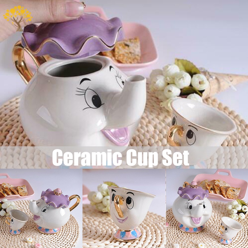 Line Friends Brown Sally Household Ceramic Coffee Pot Thermos Coffee Mug  Afternoon Tea Brewer Anime Cute Cartoon Birthday Gift