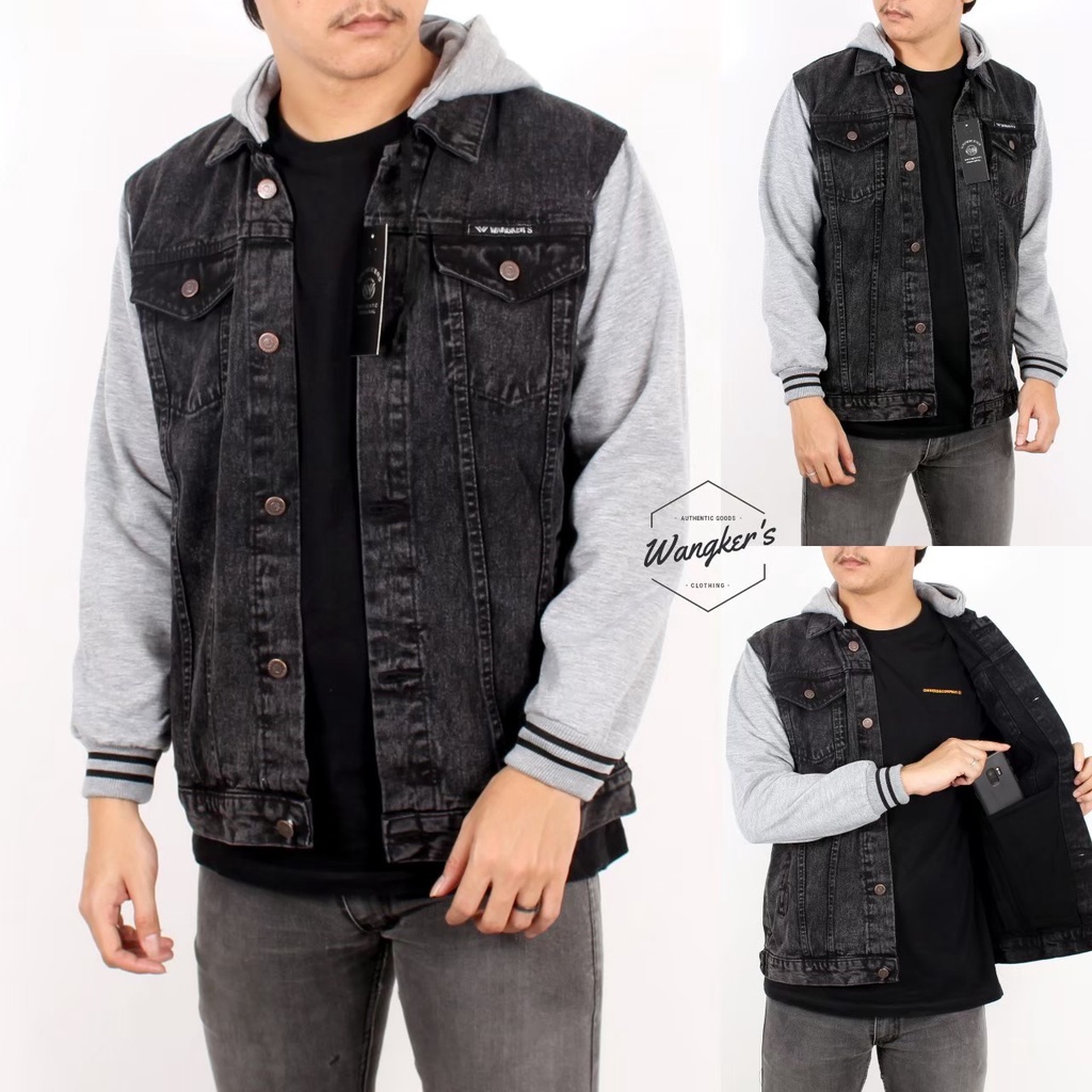 Latest Men's Levi Jean Jacket / Original Distro Premium Men's Hooded ...