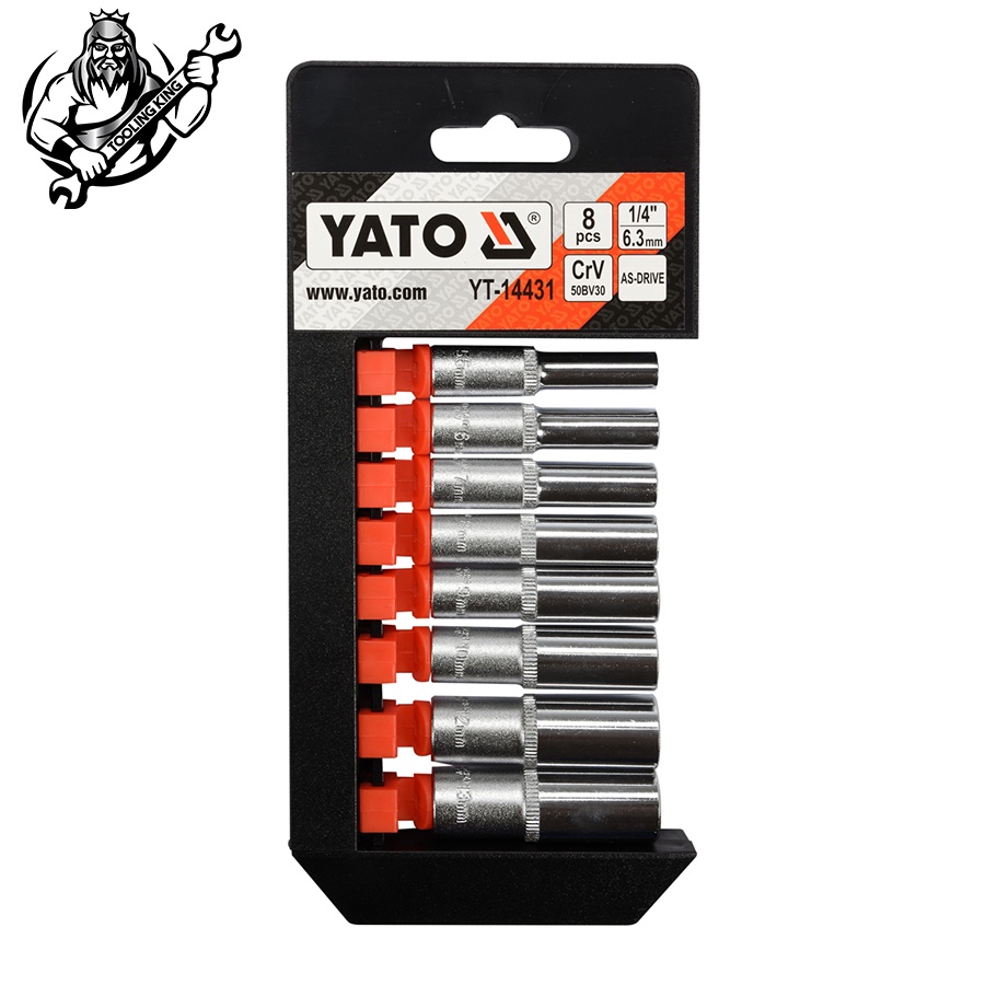 YATO Socket Set 1/4" 8 Pcs / Code YT14431 Shopee Malaysia