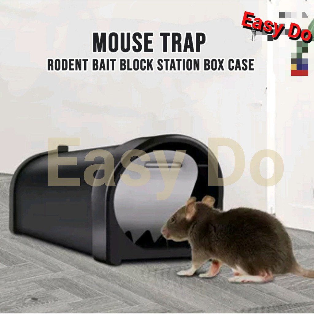 Plastic Rat Mouse Mice Rodent Bait Block Station Box Trap Cage