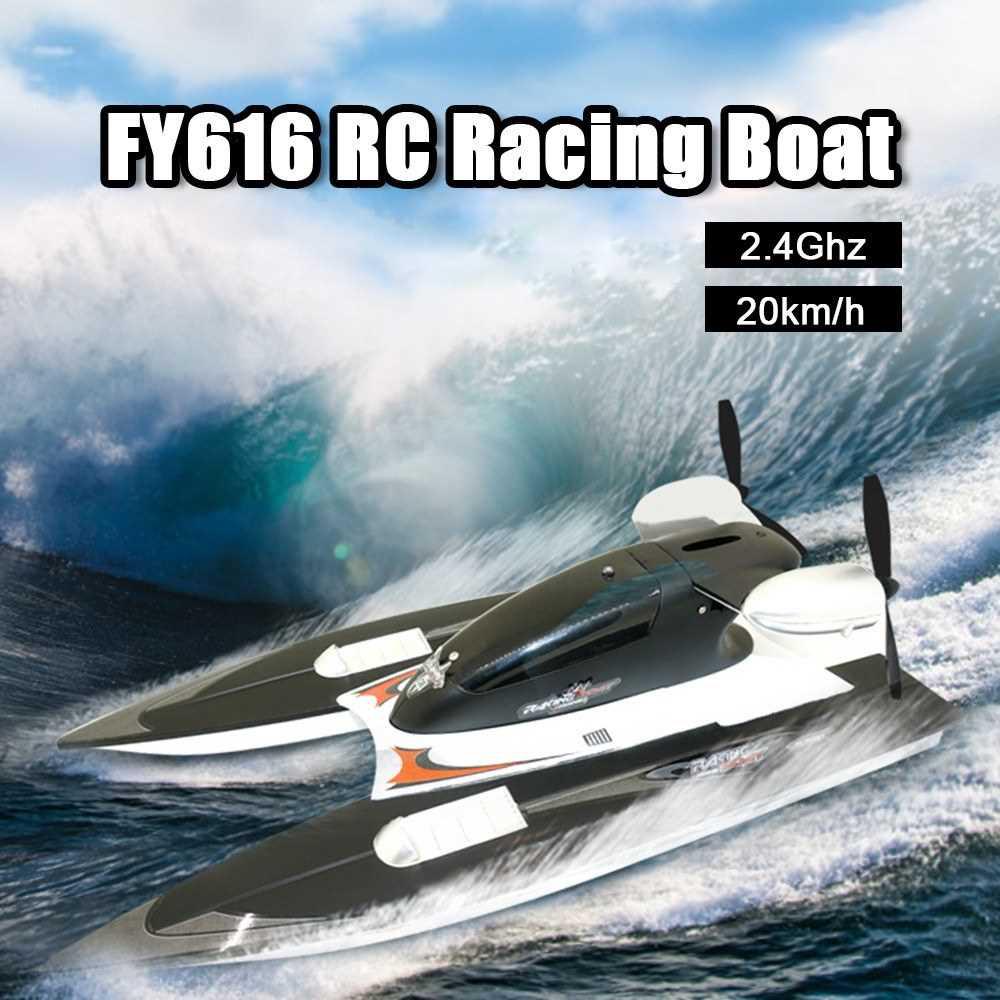 FY616 RC Boat 2.4G Remote Control Racing Boat 20km/h High Speed 2CH ...