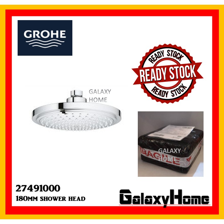 GROHE 27491000 Euphoria 180mm Shower Head Shopee Malaysia