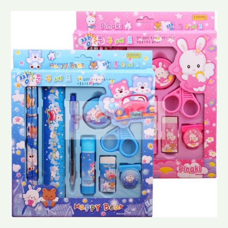 Kid Boy And Girl Stationary Set Gift Set Birthday Door Gift Cartoon ...