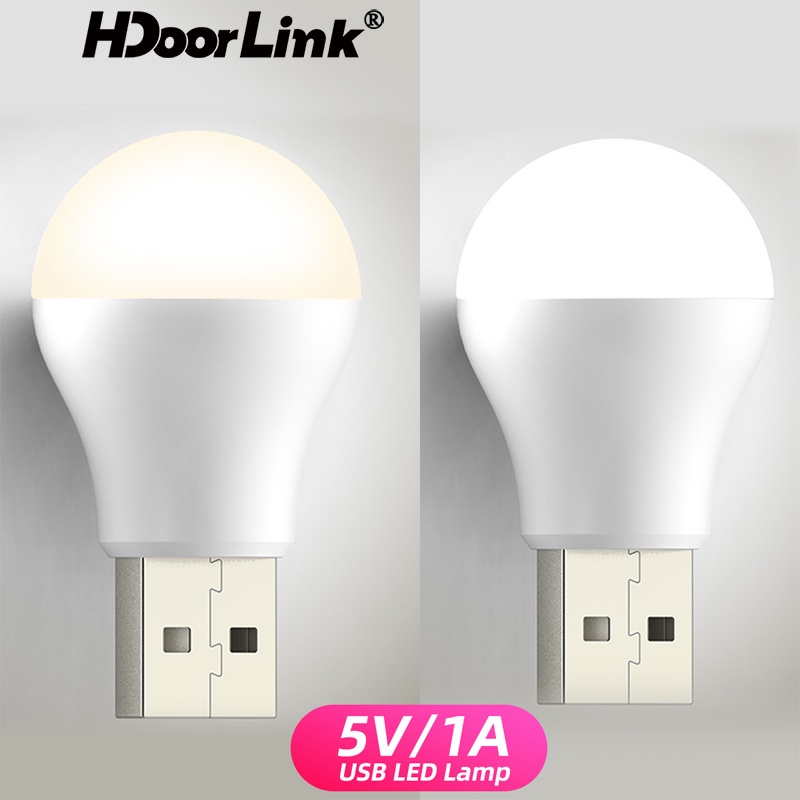 HdoorLink Portable USB LED Light Soft Eye Protection Luminous LED Desk ...