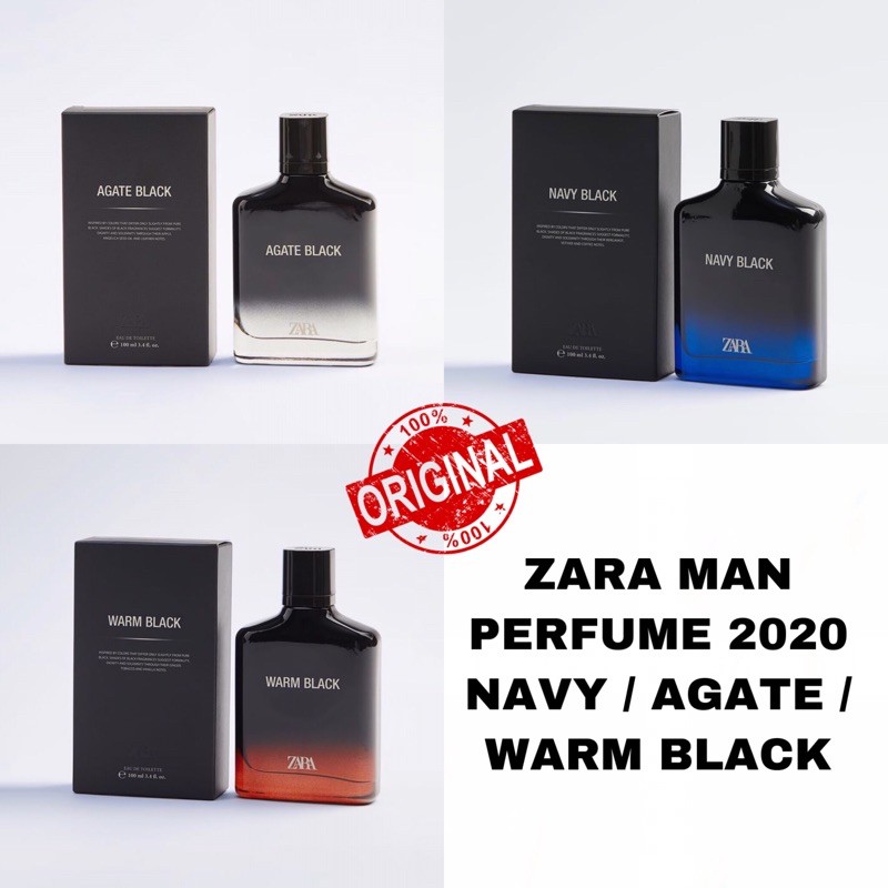 [ORIGINAL] ZARA MAN PERFUME 2023 NAVY BLACK / WARM BLACK / NIGHT