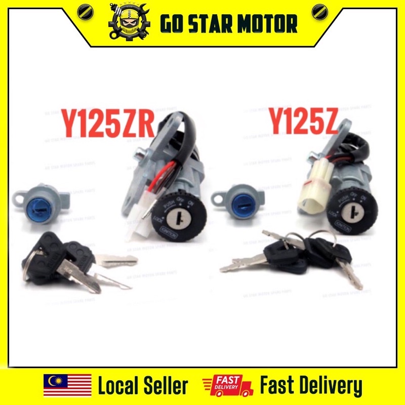 YAMAHA Y125 Y125Z Y125ZR 125Z 125ZR MAIN SWITCH KEY SET RUMAH KUNCI ...