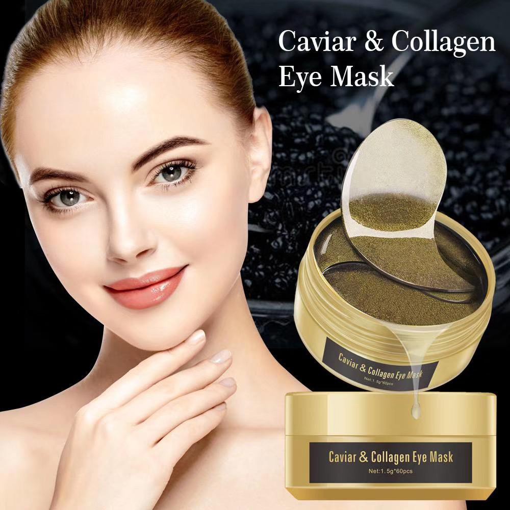 24K Gold Collagen Eye Mask Face Anti Wrinkle Gel Eye patches Caviar