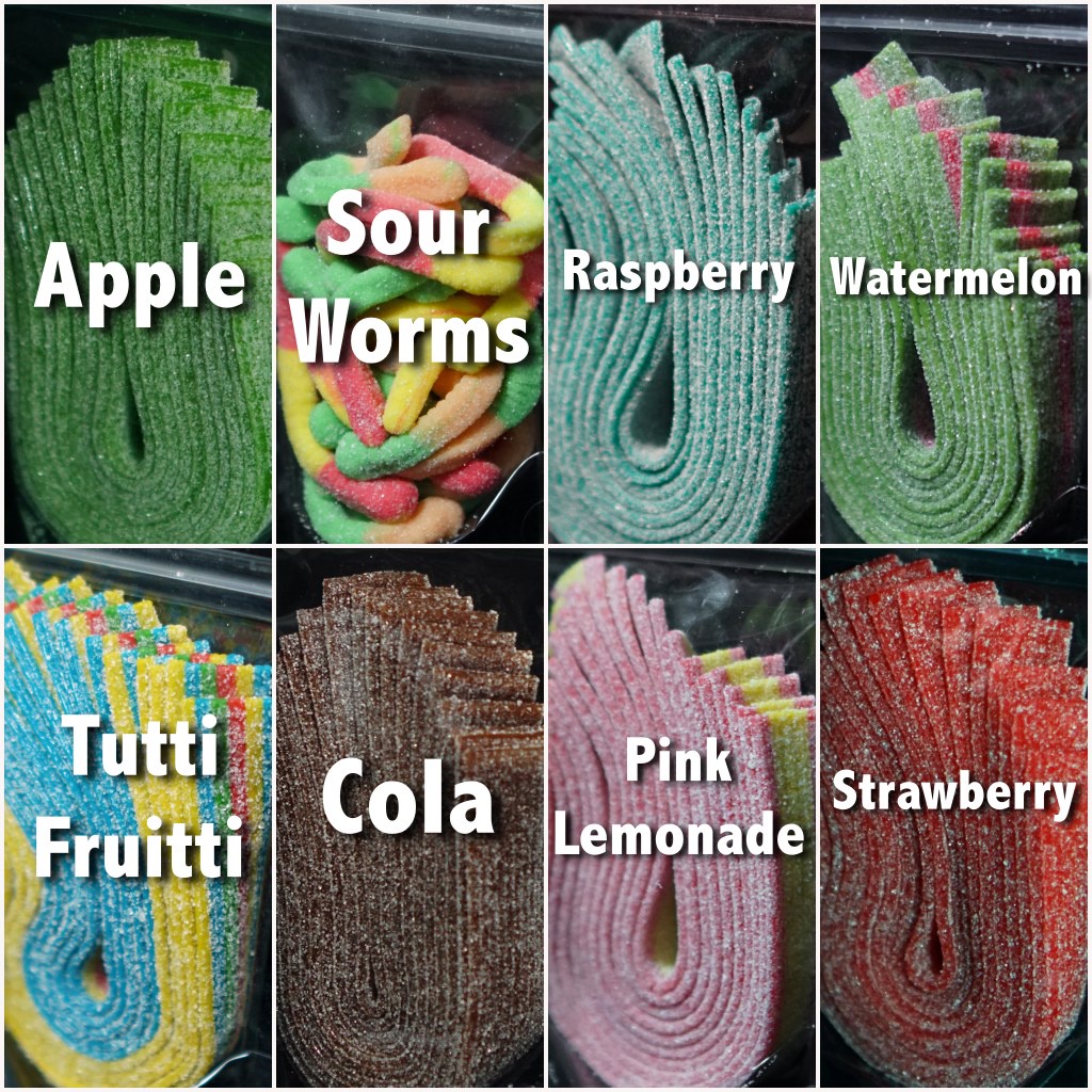 Sour Candy Box Sourbelts Fullset Giftbox Collections Sour Powder Snack ...