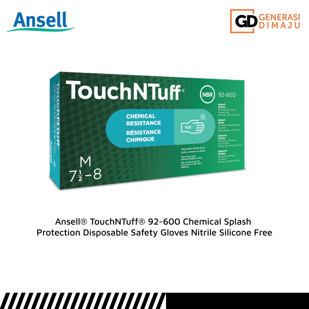 [ ORIGINAL ANSELL READY STOCK ] Ansell® TouchNTuff® 92-600 | Shopee ...
