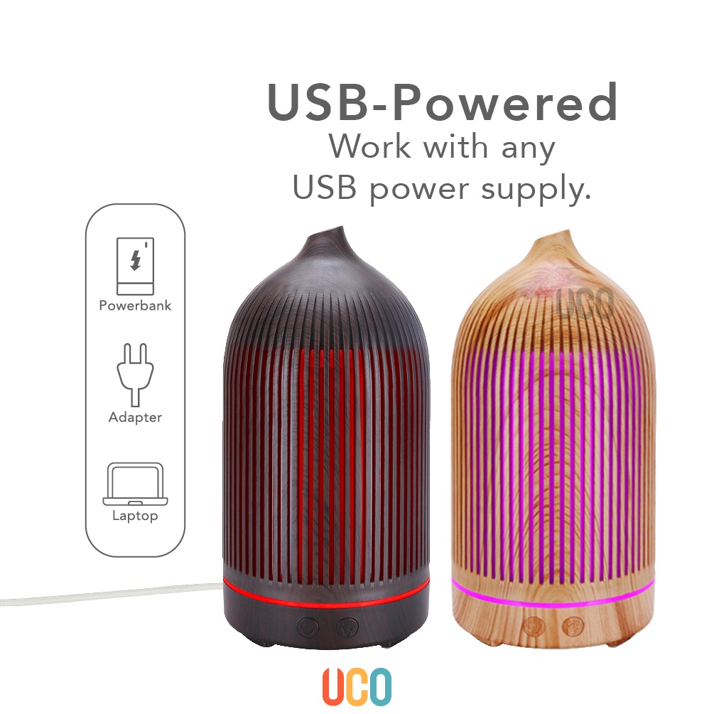 Air Diffuser 120ML Aroma Diffuser USB Powered Aromatherapy Ultrasonic ...