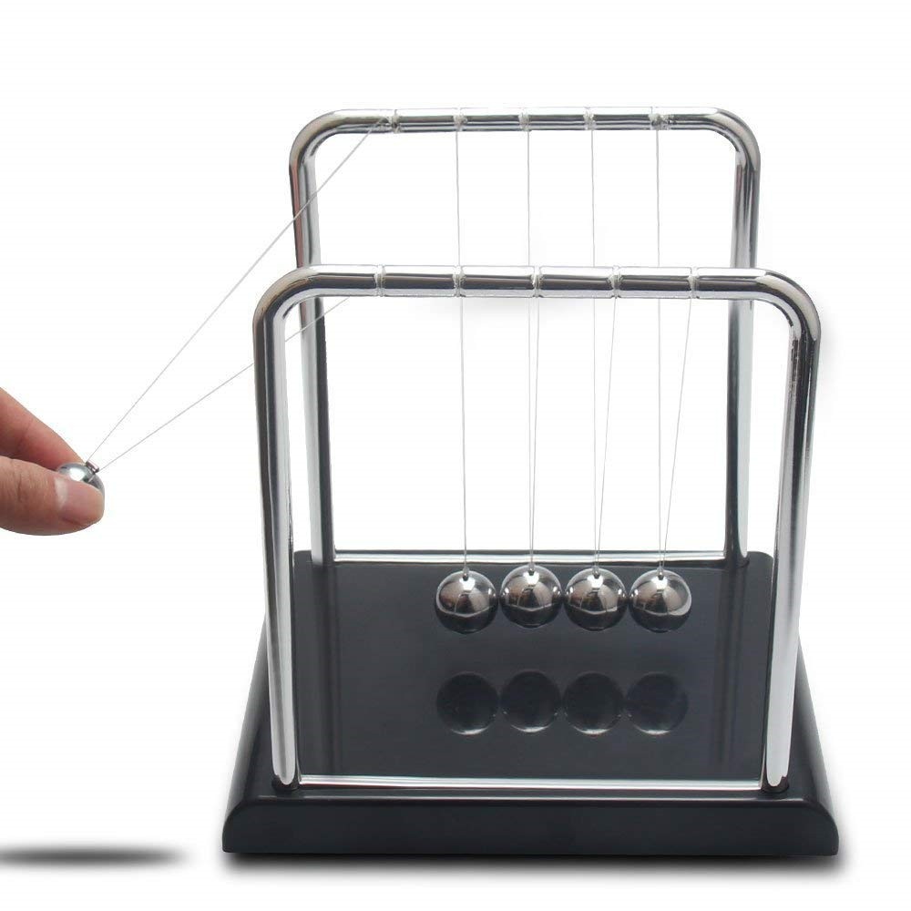 Newton Cradle Metal Balance Balls Permanent Motion Office Desk ...