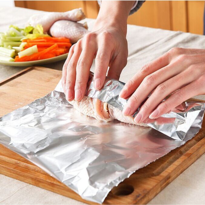 1 Roll Household Durable Non Stick Aluminum Foil For Bbq Roasting Baking  And Food Storage Baking Supplies Kitchen Items - Health & Household - Temu  Malaysia