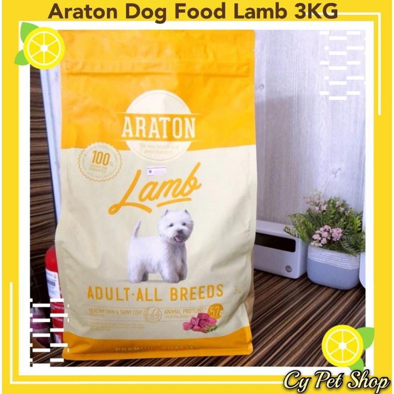 (Ready Stock) Araton Premium Adult Lamb All Breed Dog 3KG【Imported From ...