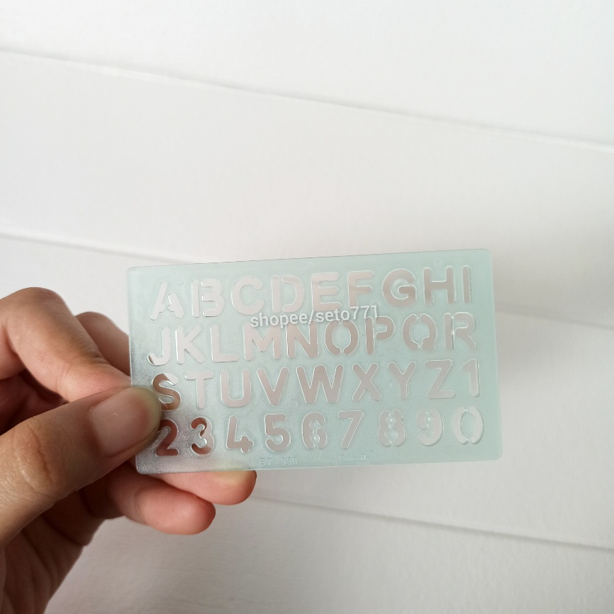Mini Letter Number Printing Ruler Alphabet Mall Small Flexible Capital ...